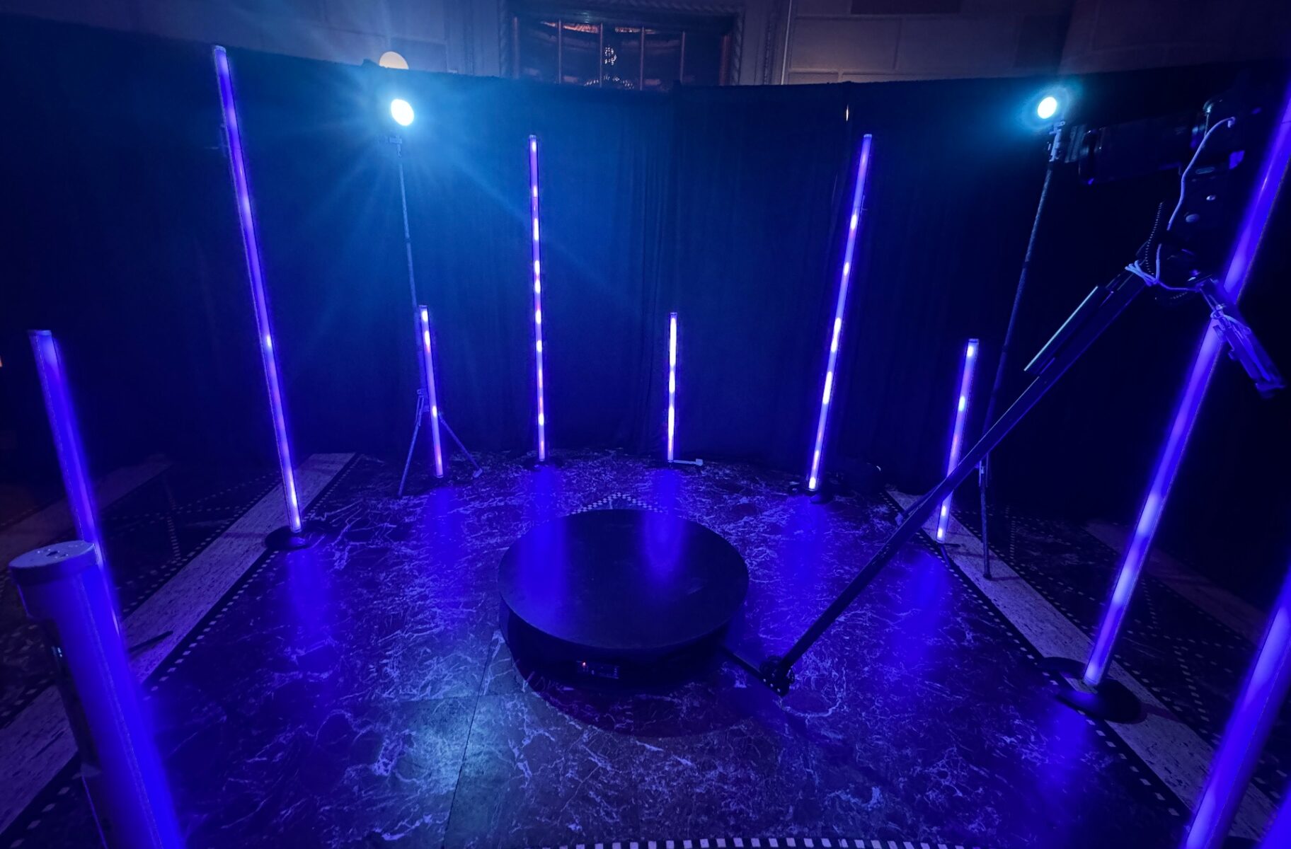 Cinematic 360 photo booth rental for high-end brand activations.